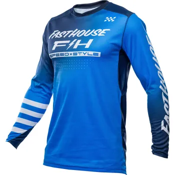 Moto dres Fasthouse Elrod Ether Jersey Electric Blue Navy Velikost: XL