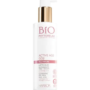 Odličovač Phytorelax Laboratories Bio Active Age Goji jemné čisticí mléko pro zralou pleť 200 ml
