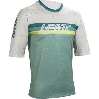 cyklistický dres LEATT Cyklistický dres s krátkým rukávem - MTB ENDURO 3.0 - zelená M