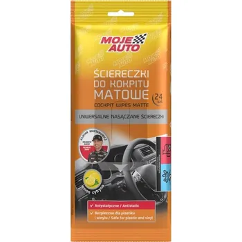 Moje Auto 19-068 - Čistící ubrousky na palubovou desku - mat - 24ks