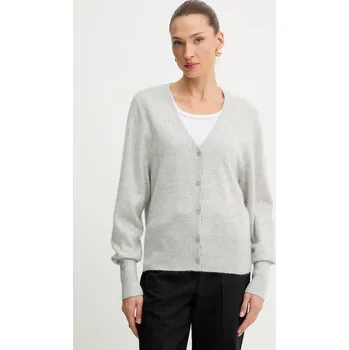 Dámský svetr Kašmírový kardigan BOSS Fuvrona 50548814 šedá 09X, vel. M