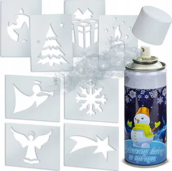 Vánoční dekorace ŠABLONY VÁNOČNÍ PRO UMĚLÝ SNÍH SADA