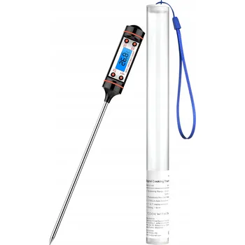 Kuchyňský teploměr ELEKTRONICKÝ KUCHYŇSKÝ TEPLOMĚR S DIGITÁLNÍ SONDOU NA GRIL, VÍNO, MASO A VODU
