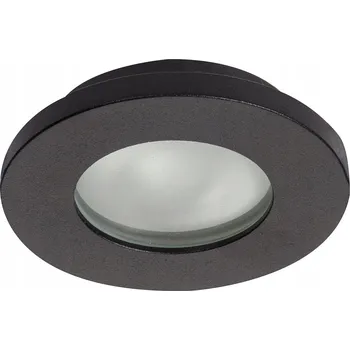 Ploché kulatý stropní svítidlo s LED modulem, černé forma, pro chodbu, nastavitelná barva světla CCT