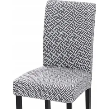 Prostěradlo POTAH na židli TMAVĚ ŠEDÝ VZOR elastický univerzální