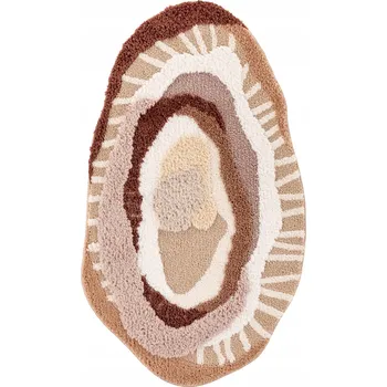 Koberec Koberec Shaggy Strukturální Béžový Do Obývacího Pokoje 60x100cm Super Měkký Pěkný 3D