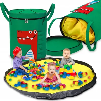 Úložný box KOŠ, PYTEL, PODLOŽKA, ÚLOŽNÝ BOX NA HRAČKY, VELKÝ, PROSTORNÝ 2v1 XXL 150 CM