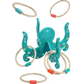 Desková hra Petit Collage Hra házení kroužků - Chobotnice