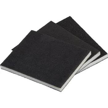 satinační bruska Wolfcraft brusné houbičky, 3ks, jemná/střed/hrubá 98x123x10 2895000