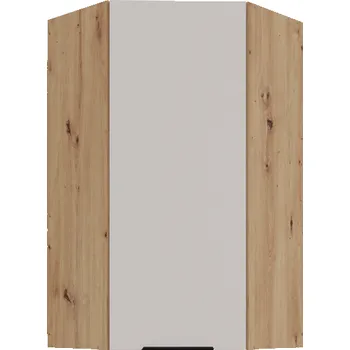 Kuchyňská linka Kuchyň Solea, horní rohová skříňka 60 x 60 GN-108 1F 45°, kašmír/dub artisan