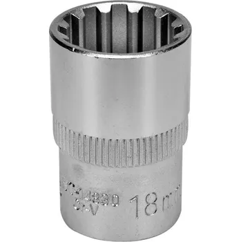 Klíč KRAFT-STECKNUSS Velikost: S, Rozměr klíče: 65 mm, Pohon: 1 palec, Profil šroubového klíče: Dvanáctihran