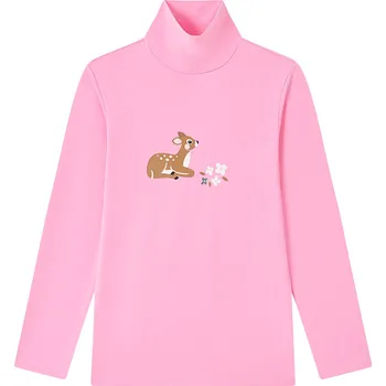 Dívčí tričko Dívčí rolák - Wolf & Wolfie S2546, světle růžová Barva: Růžová, Velikost: 140