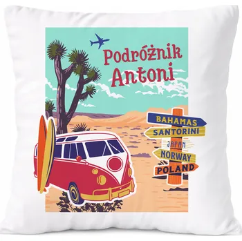 Polštář Dárek Polštář pro Aarona, syna dítěte, s potiskem