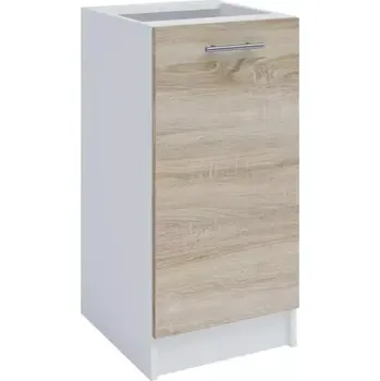 Kuchyňská skříňka Dolní skříňka, dub sonoma / bílá, FABIANA S - 40 - SLEVA 3% s kodem radost25