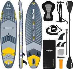 Paddleboard SUP REBEL ACTIVE RBA-4507-G - ŠEDÝ 11 335x84x15 cm