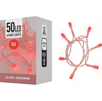 Vánoční dekorace Vánoční osvětlení na stromeček do interiéru 5 m 21 - 50 žárovek