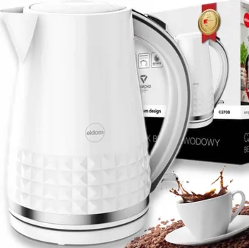 Rychlovarná konvice RYCHLOVARNÁ KONVICE ELDOM 1,7L 1800W STRIX VELKÁ BÍLÁ BEZDRÁTOVÁ