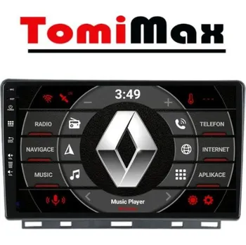 Autorádio TomiMax Renault Clio 5 Android 14 autorádio s WIFI, GPS, USB, BT HW výbava: QLED 8 Core 4GB+64GB PX HIGH - pouze displej A, Velikost obrazovky: Dotyková obrazovka: 9"
