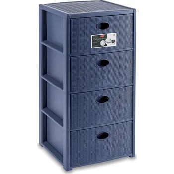 Úložný box STEFANPLAST Elegance 40x40x80 cm modrý