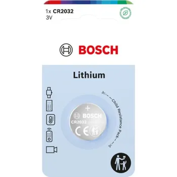 Záložní baterie BOSCH Lithium CR2032B1-00 Baterie CR2032, 1 ks BOSCH