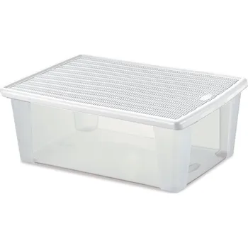 Úložný box STEFANPLAST Víceúčelový box Elegance XL, bílý STEFANPLAST