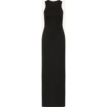 Dámské šaty Hugo Dámské Žerzejové Šaty Kiluni S Ozdobnými Kamínky, černá, 44