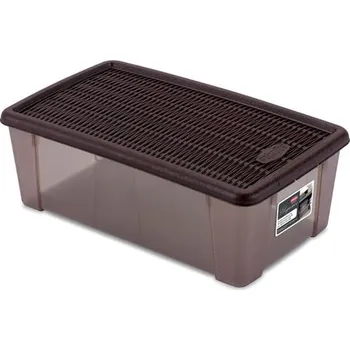 Úložný box STEFANPLAST Víceúčelový box Elegance M, hnedý STEFANPLAST