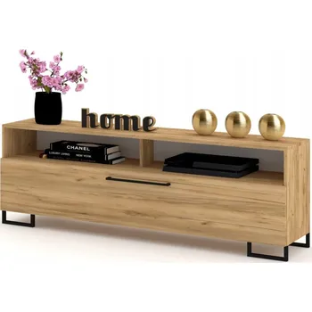 Komoda TV stolek / Komoda Play OPEN CRAFT Černé Nohy 120