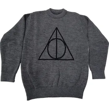Dámský svetr Lochaven Svetr šedý Relikvie smrti, Harry Potter Velikost: L