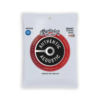 Struna pro kytaru a smyčcový nástroj MARTIN MA550T Authentic Lifespan 2.0 92/8 Phosphor Bronze Medium