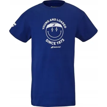 CHLAPECKÉ TRIČKO BABOLAT EXERCISE COTTON TEE BOY SODALITE BLUE 140