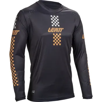 cyklistický dres LEATT Cyklistický dres s dlouhým rukávem letní - MTB ENDURO 4.0 - černá 2XL