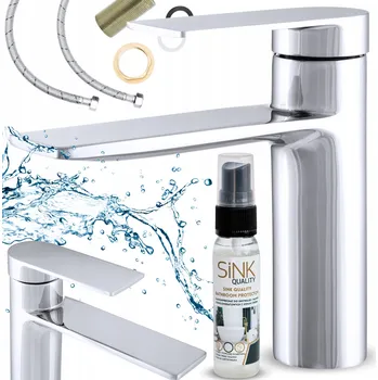 Vodovodní baterie Stojánková umyvadlová baterie Sink Quality FARA CORTO stříbrná