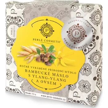 Mýdlo Ručně vyráběné mýdlo PERLÉ NATURAL OVES a YLANG-YLANG 115 g