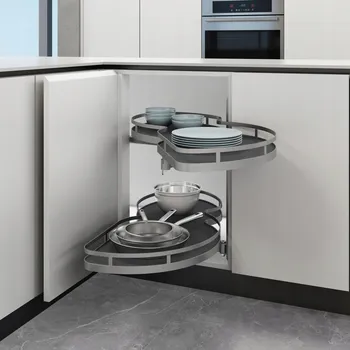 Nábytkové kování ROHOVÝ KOŠ DO SKŘÍŇKY CARGO LEDVINKA PRAVÝ 600/1200 S TLUMENÍM DOVÍRÁNÍ ANTRACIT