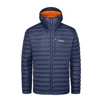 Pánská móda Pánská péřová bunda Rab Microlight Alpine M Deep ink (marmalade)