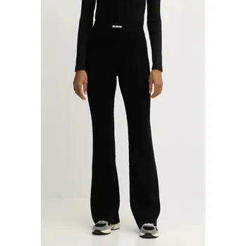 Dámské kalhoty Kalhoty s příměsí vlny Guess FLAMINIA dámské, černá barva, zvony, high waist, V5BB08 Z3JD2 V5BB08.Z3JD2 99X, vel. S
