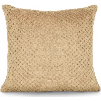 Polštář BÉŽOVÝ MĚKKÝ POVLEK NA POLŠTÁŘ 40X40 MONTE