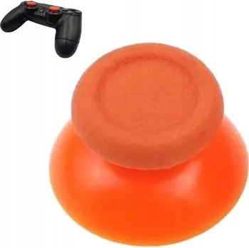 Hra pro PlayStation 4 KRYTKA / NÁSTAVEC NA ANALOGOVOU PÁČKU OVLADAČE DUALSHOCK PS4 - ORANŽOVÁ