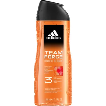 Sprchový gel Sprchový gel Adidas Team Force 3 v 1 pro muže, 400 ml
