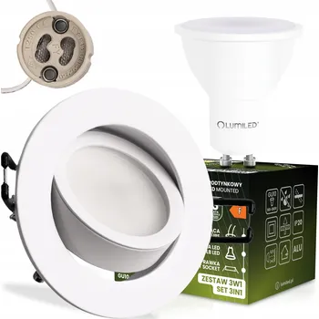 Stropní zapuštěné svítidlo Lumiled 6 W GU10 8,5 cm bílé