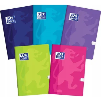 Sešit Sada 5 Kusů sešitů A5 Oxford 60 listů v kostce Soft Touch