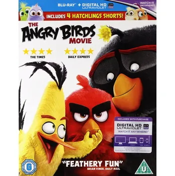 Blu-ray film ANGRY BIRDS MOVIE BLU RAY BILL HADER SEAN PENN TONY HALE Blu-ray disk