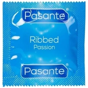 Žebrované kondomy Pasante Ribbed Passion 144 ks