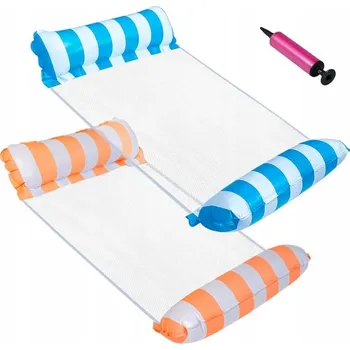 Nafukovací modrá Matrace / Vodní houpací síť na plavání do bazénu i na pláž SP0758