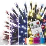 EMOS D4AA03 vánoční řetěz CLASSIC 120 LED 12m 12W multicolor, IP44, barva drátu - černá, časovač, dálkový ovladač, adaptér