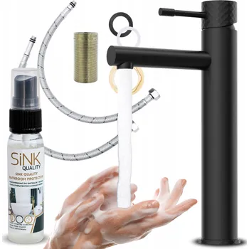 Vodovodní baterie Umyvadlová baterie stojánková Sink Quality ROYA PRO ALTO černá