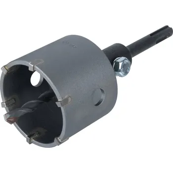 Pórobetonový zdicí materiál Wolfcraft vrtací korunka ø105mm vc.SDS-Plus upin