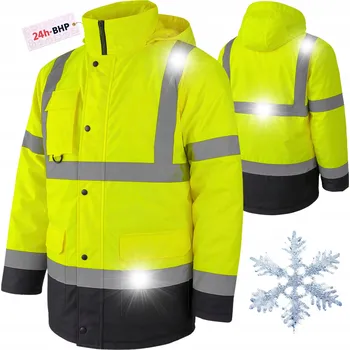 Pánská mikina Bunda - BOZP bunda ZATEPLENÁ mikina REFLEXNÍ mikina velikost 3XL