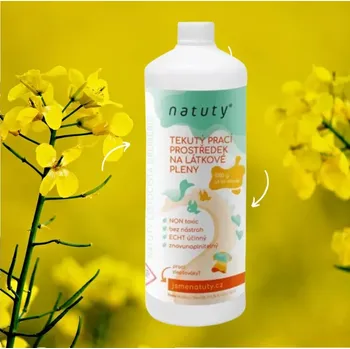 Prací gel Natuty Tekutý prací prostředek na látkové pleny 1 l (Jak prát látkové pleny)